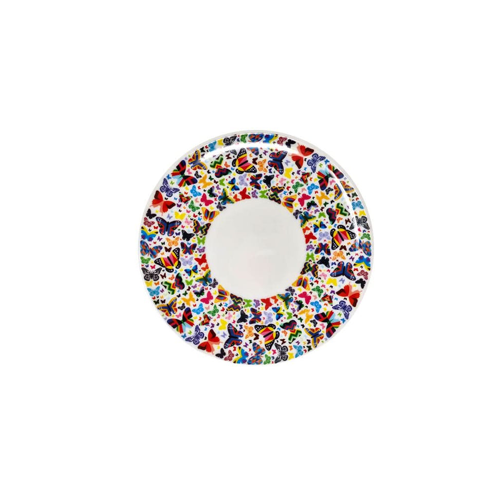 Multicolored Butterflies Dinner Plate Set of 4