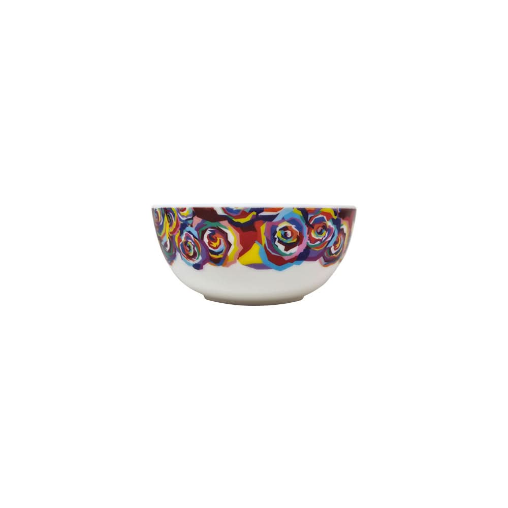 Multicolored Roses Melamine Bowl Set of 4