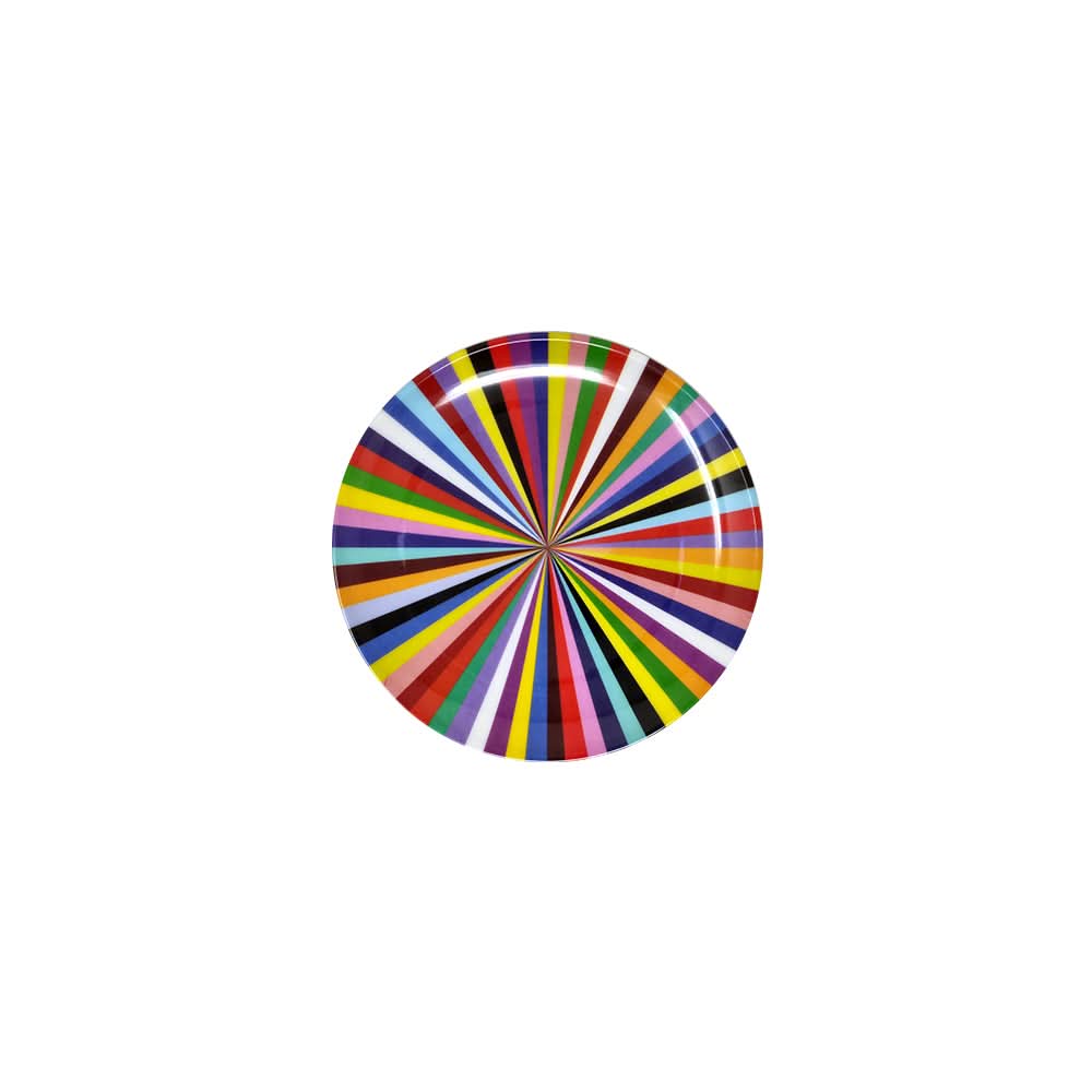 Multicolored Starburst Salad Plate Set of 4