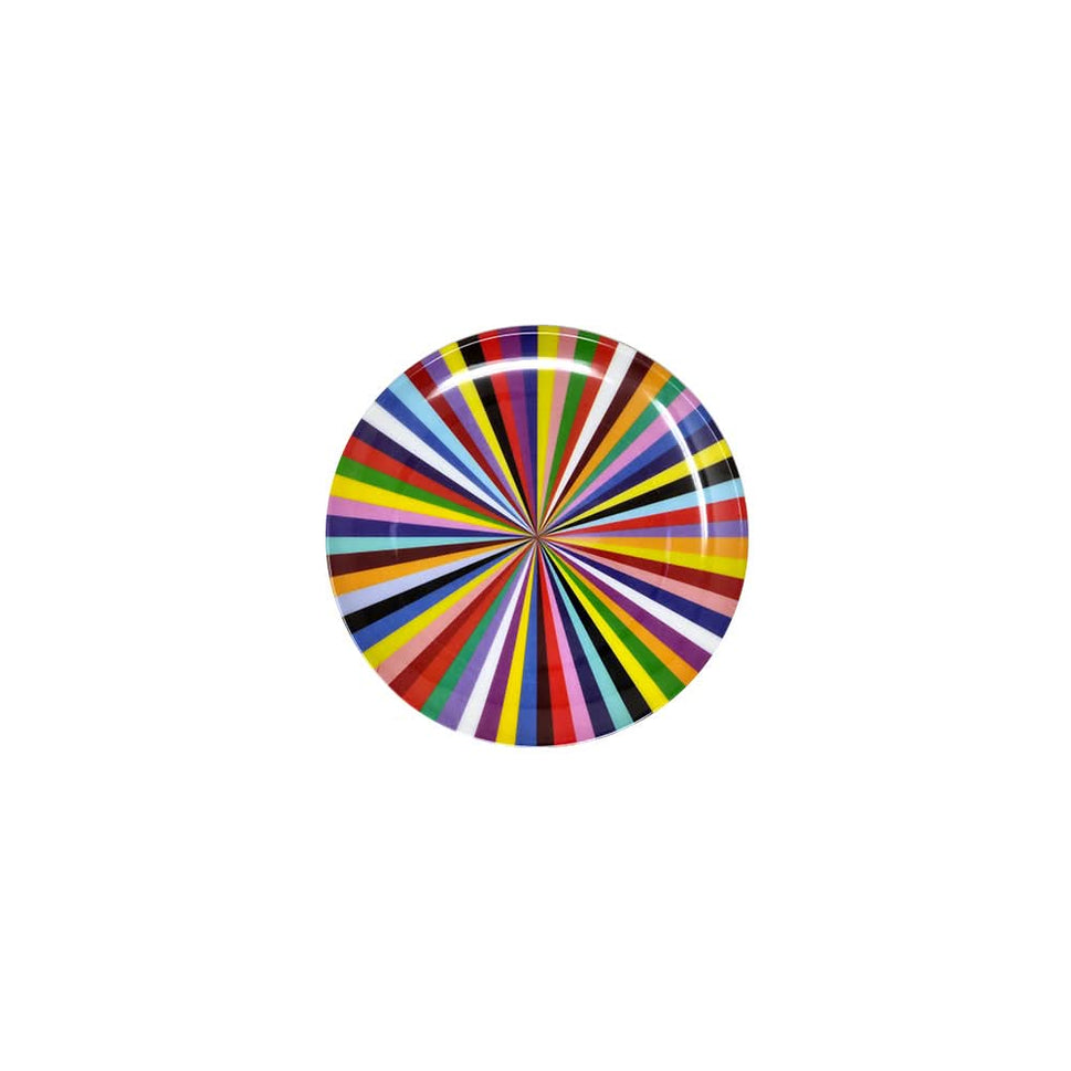 Multicolored Starburst Salad Plate Set of 4