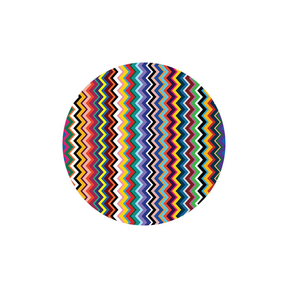Multicolored Zigzag Vinyl Placemat Set of 4