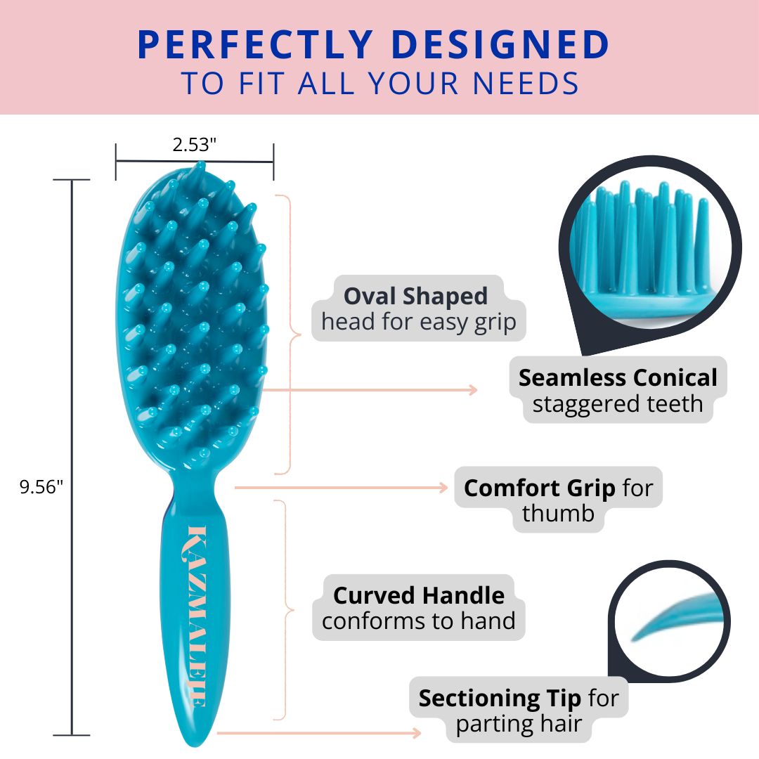 KurlsPlus Paddle Comb - Pool