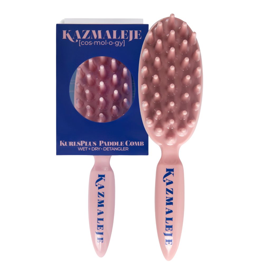 KurlsPlus Paddle Comb - Rose