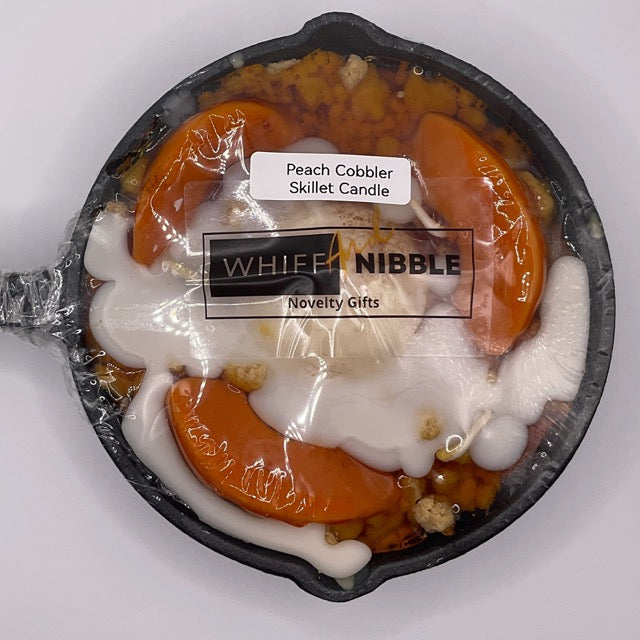 Peach Cobbler Candle | Nostalgia and Comfort in a Real Cast Iron Skillet