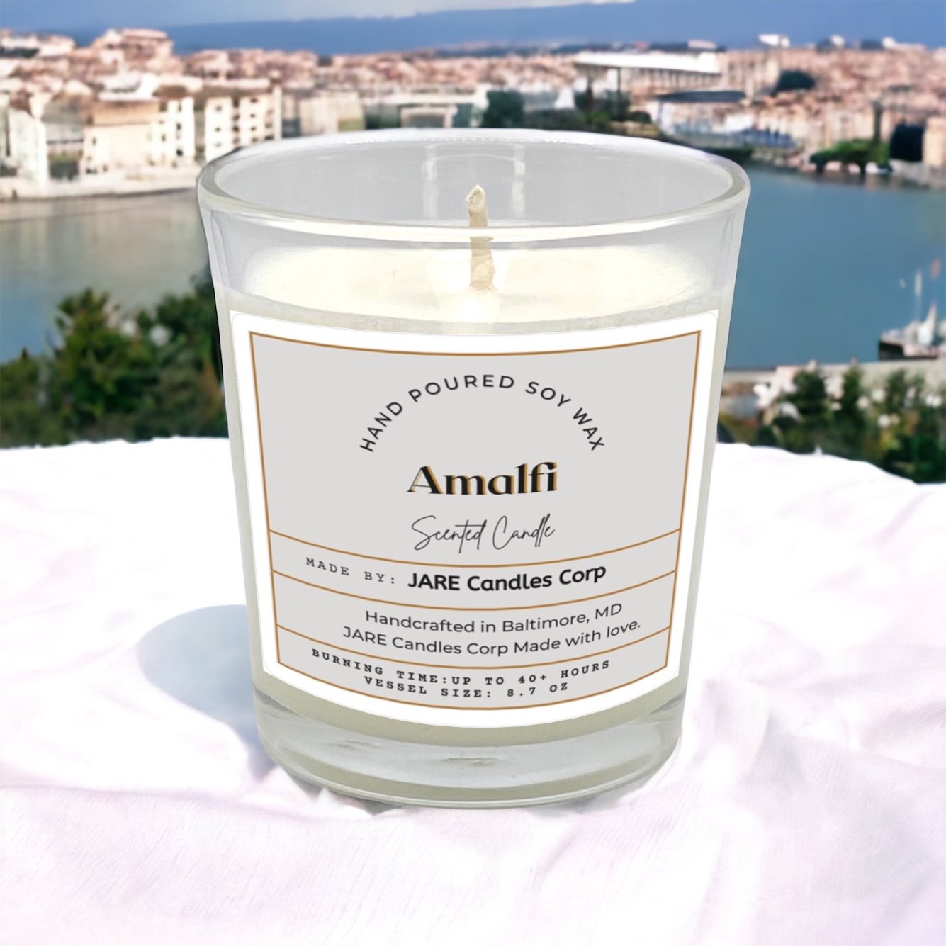 Amalfi - Coast Citrus Basil - Soy Wax Scented Candle