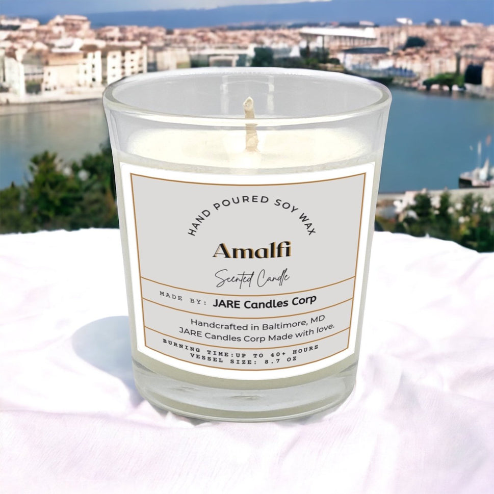 Amalfi - Coast Citrus Basil - Soy Wax Scented Candle