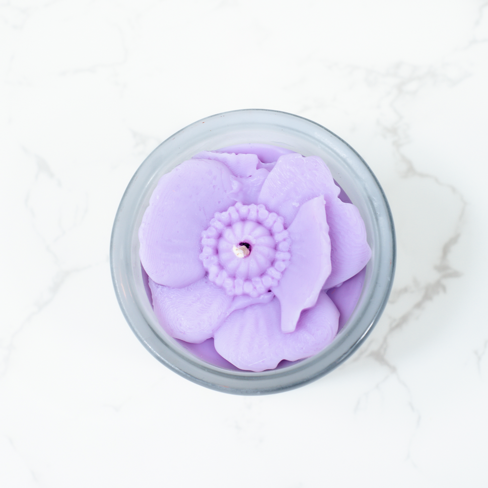 Poppy Flower Candle