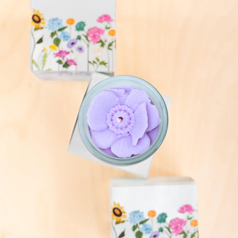 Poppy Flower Candle
