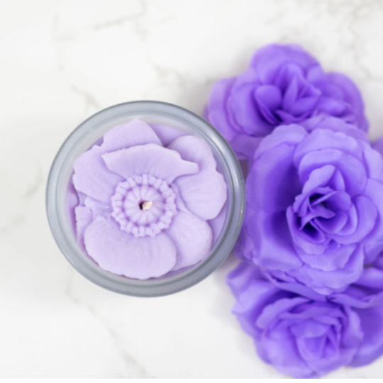 Poppy Flower Candle