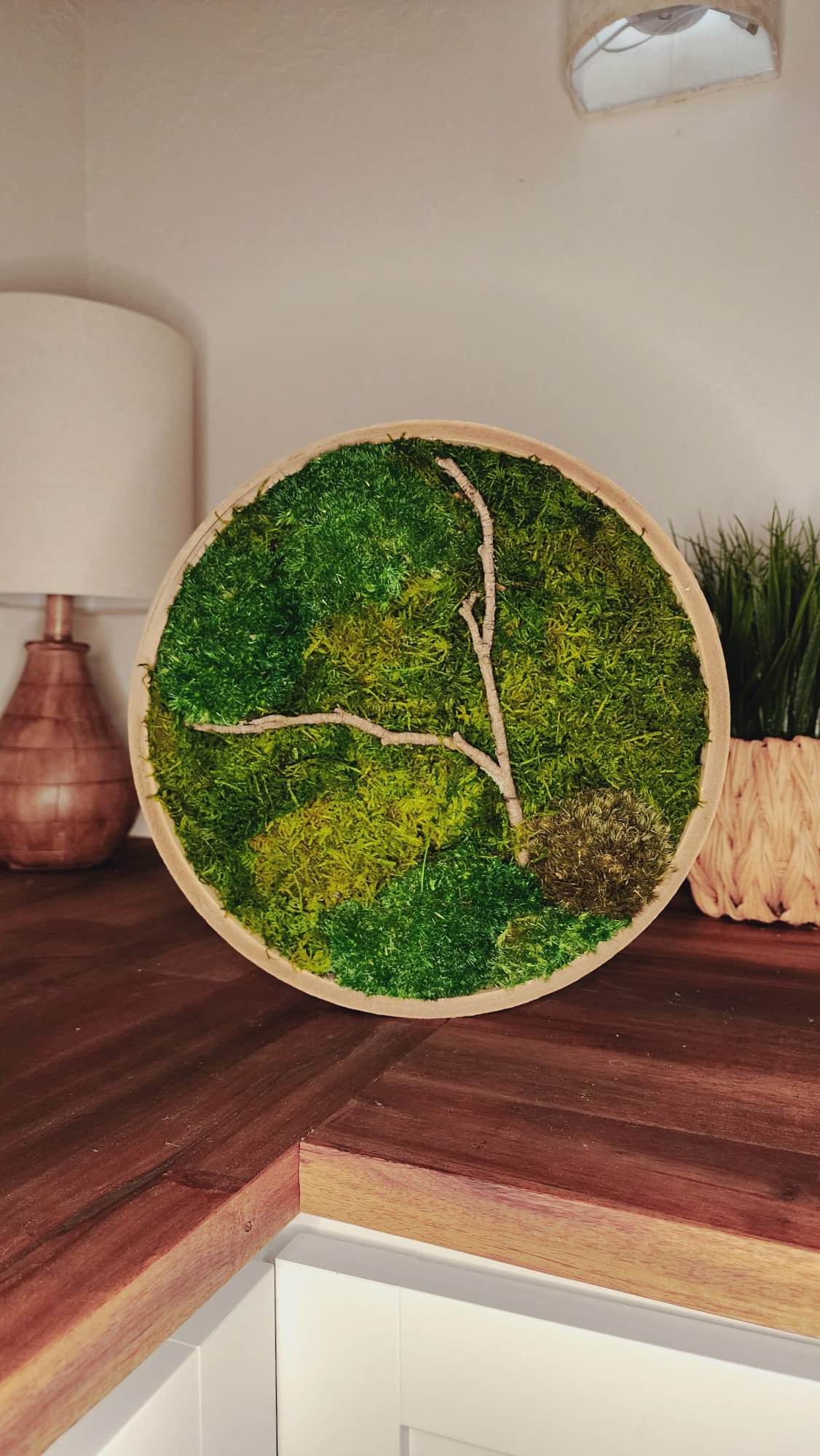 Preserved Biophilic Moss Wall Art