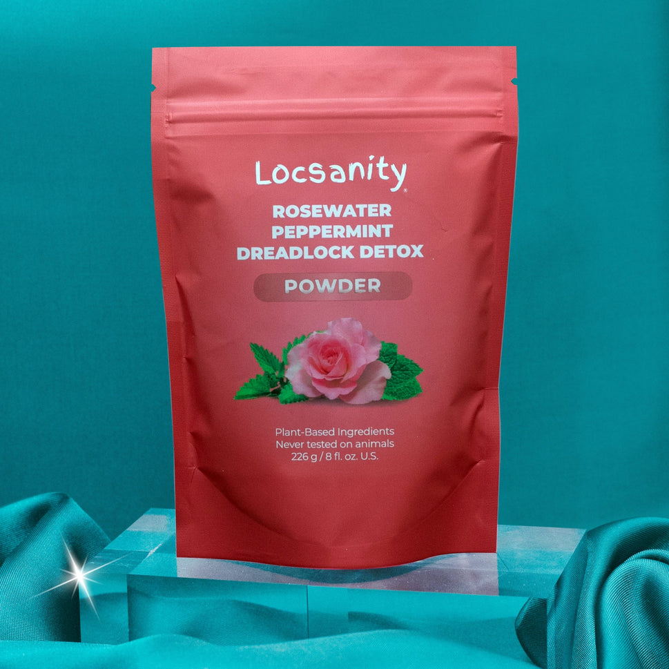 Locsanity Rosewater and Peppermint Deep Clean Detox and Rejuvenating Dreadlock Powder
