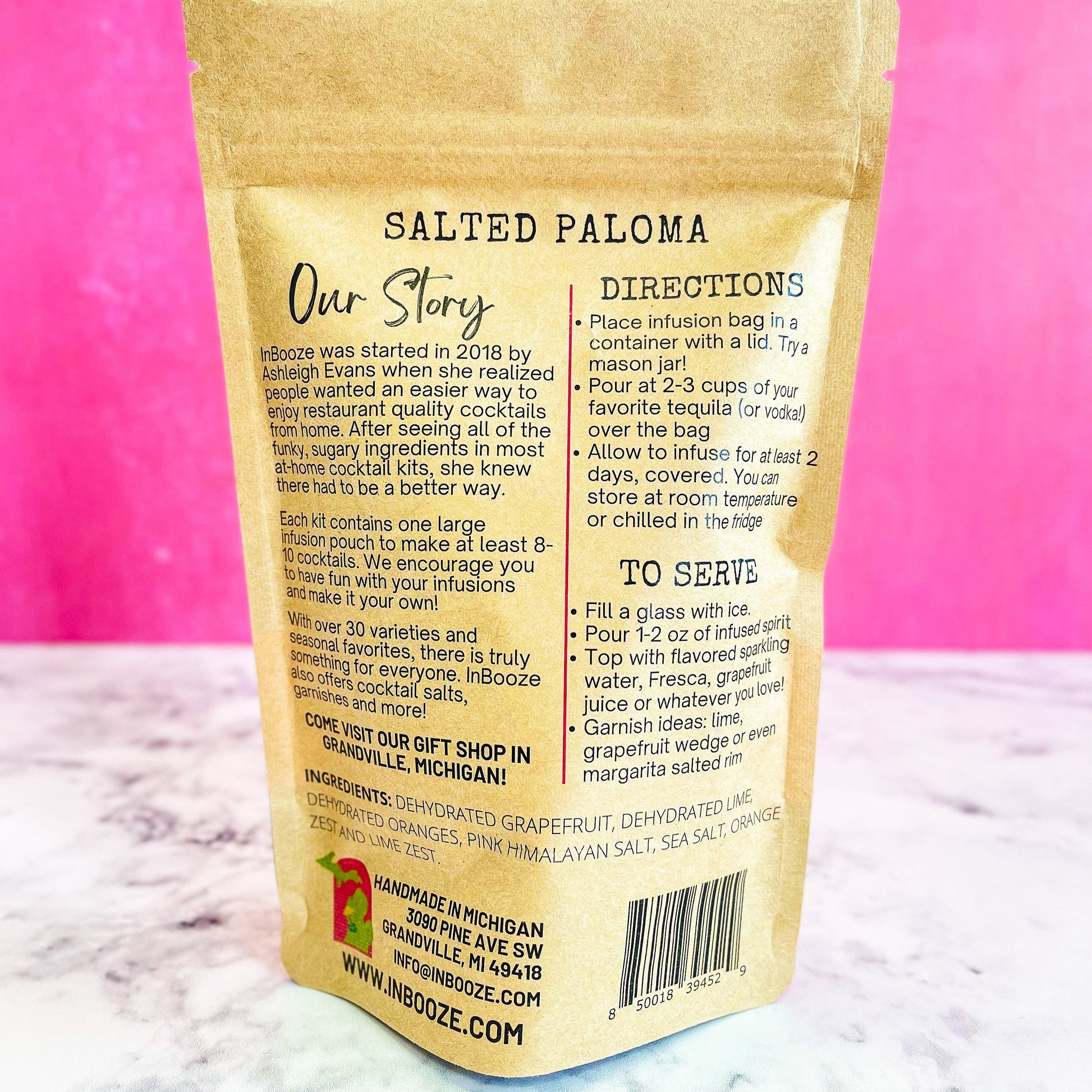 Salted Paloma Alcohol Infusion Cocktail Kit