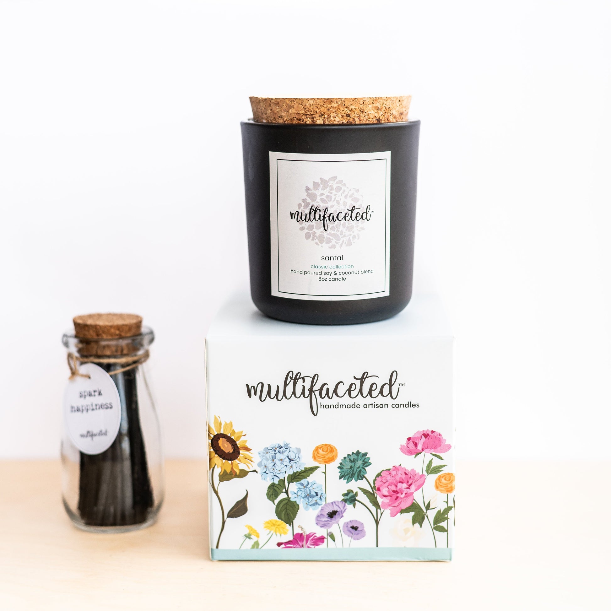 Santal Scent Candle - Eco-Friendly 8 oz.