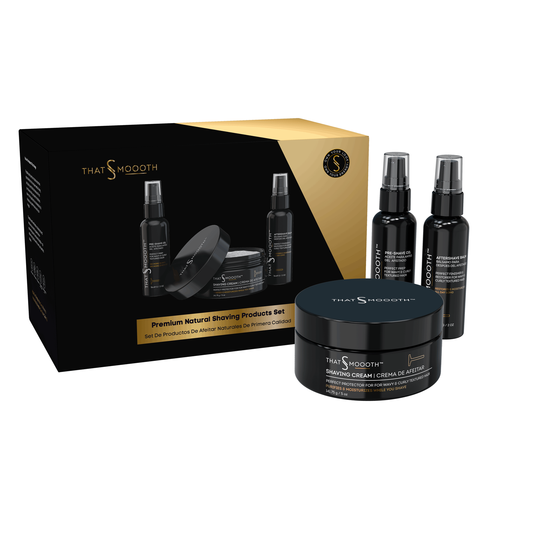 Premium Natural Shaving Products Set