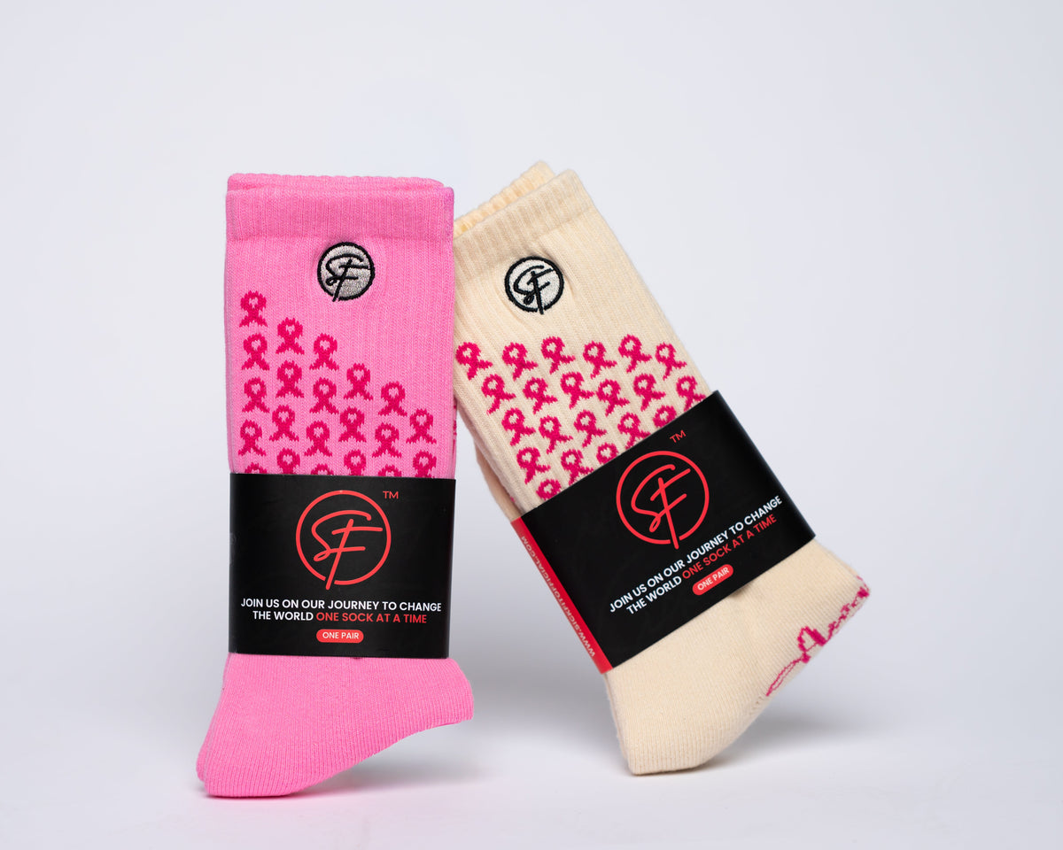SickFit Breast Cancer Compression Socks- 2 Pack