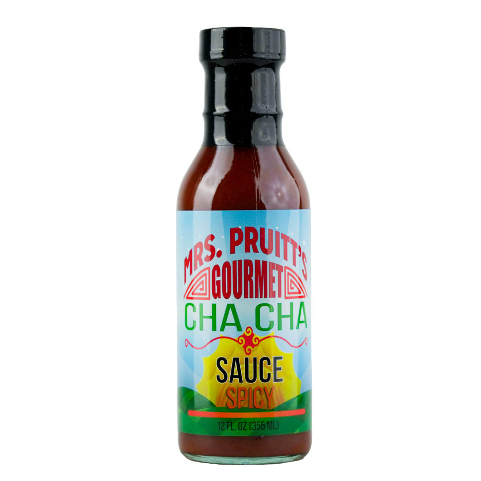 Mrs. Pruitt’s Gourmet CHA CHA SPICY Sauce 12 oz.