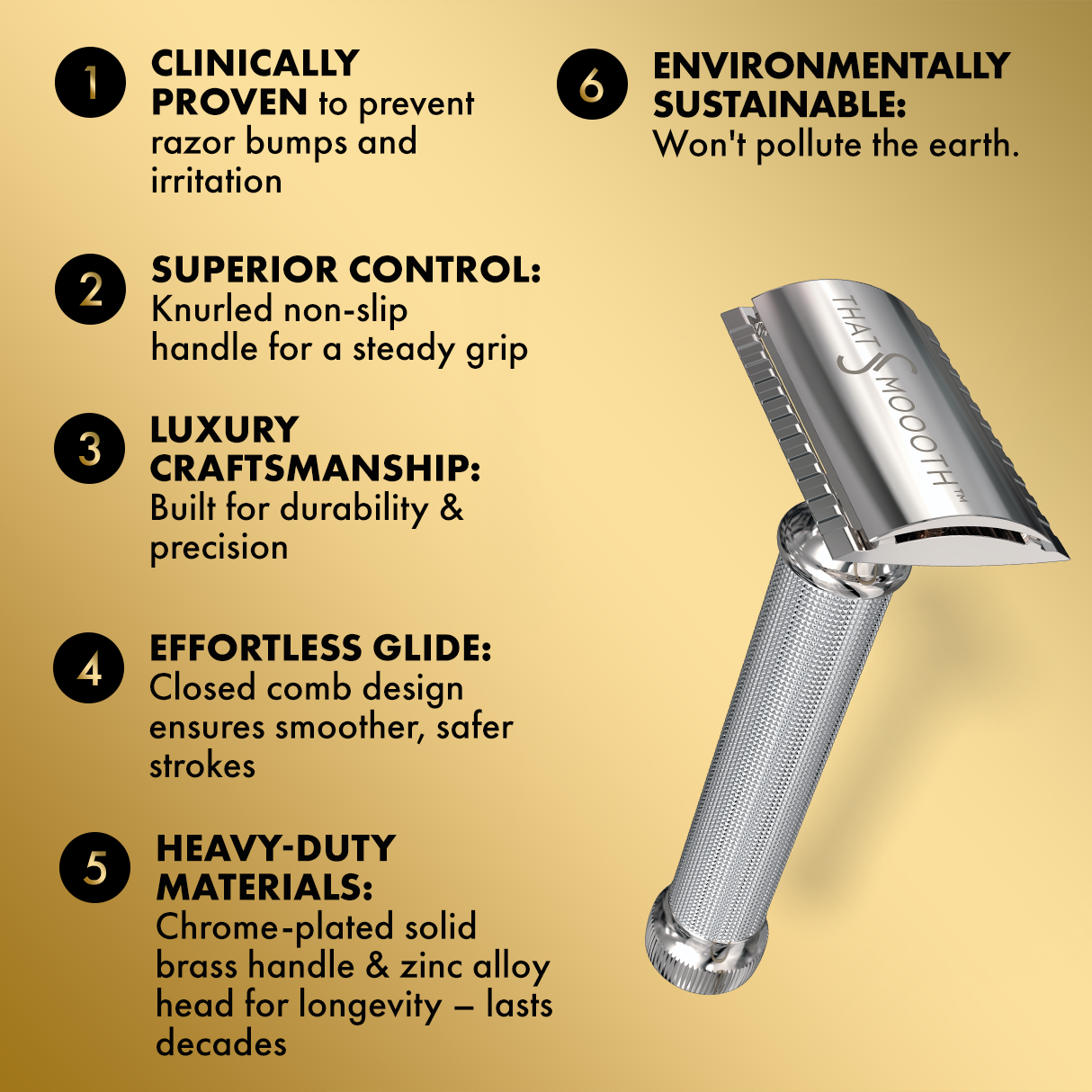 Classic Two-Piece Single Blade Safety Razor