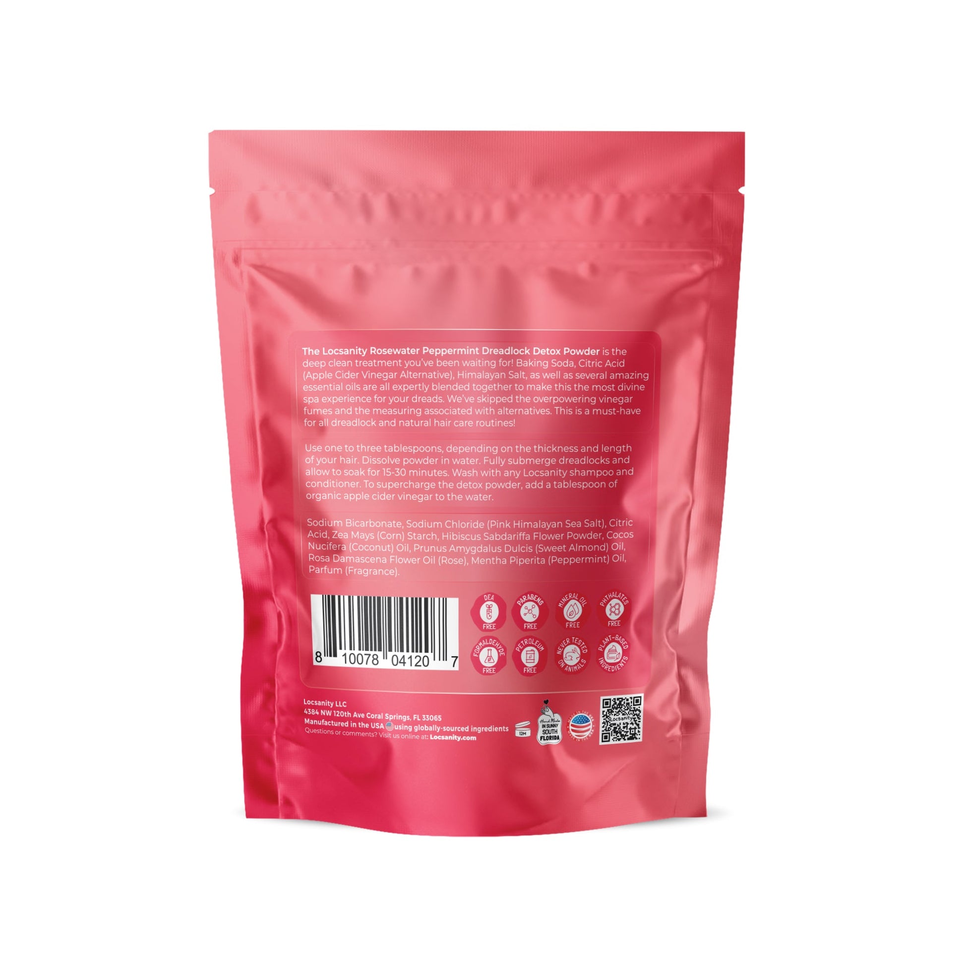 Locsanity Rosewater and Peppermint Deep Clean Detox and Rejuvenating Dreadlock Powder
