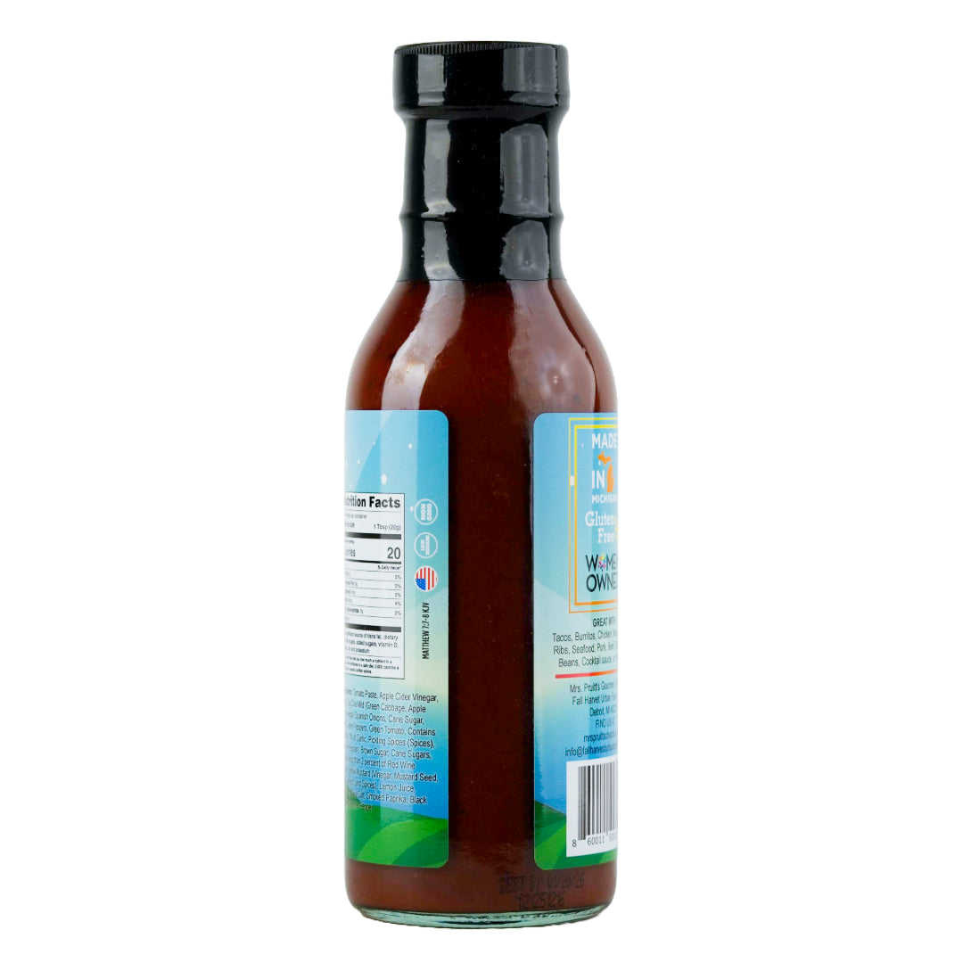 Mrs. Pruitt’s Gourmet CHA CHA SPICY Sauce 12 oz.
