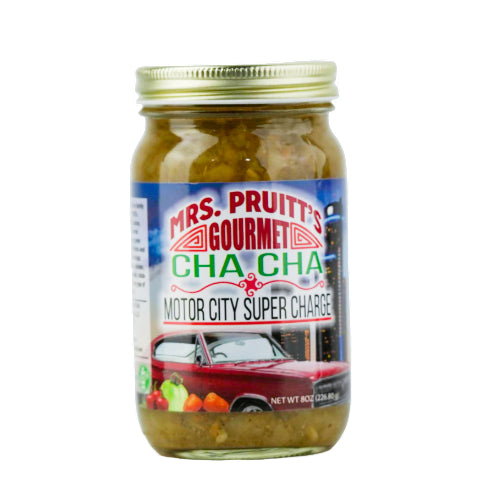 Mrs. Pruitt's Gourmet CHA CHA Motorcity Super Charge 8 oz.