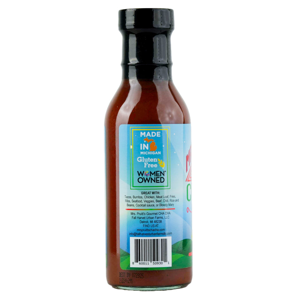 Mrs. Pruitt’s Gourmet CHA CHA MILD Sauce 12 oz.