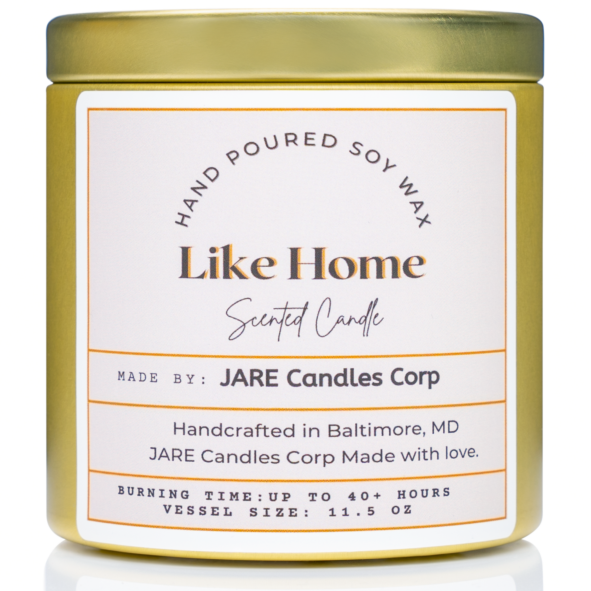 Like Home - Soft Jasmine, White Lily - Soy Wax Scented Candle