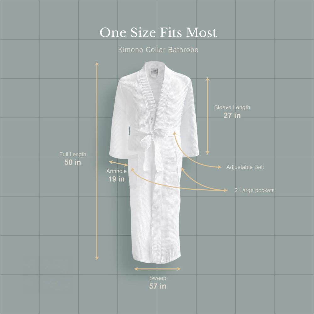 Lightweight Waffle Spa Robe