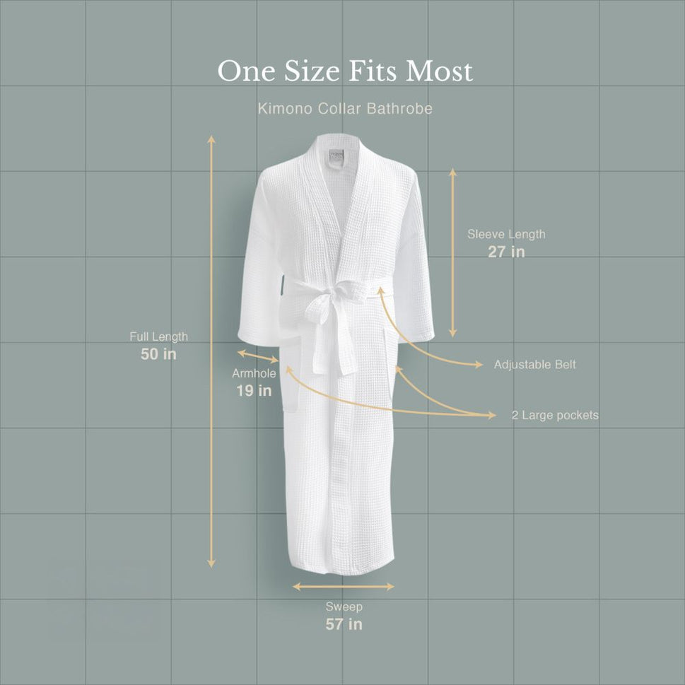 Lightweight Waffle Spa Robe