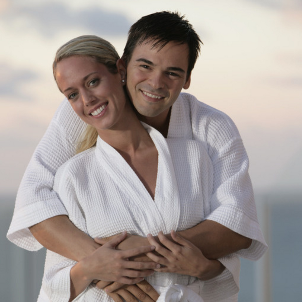 Lightweight Waffle Spa Robe