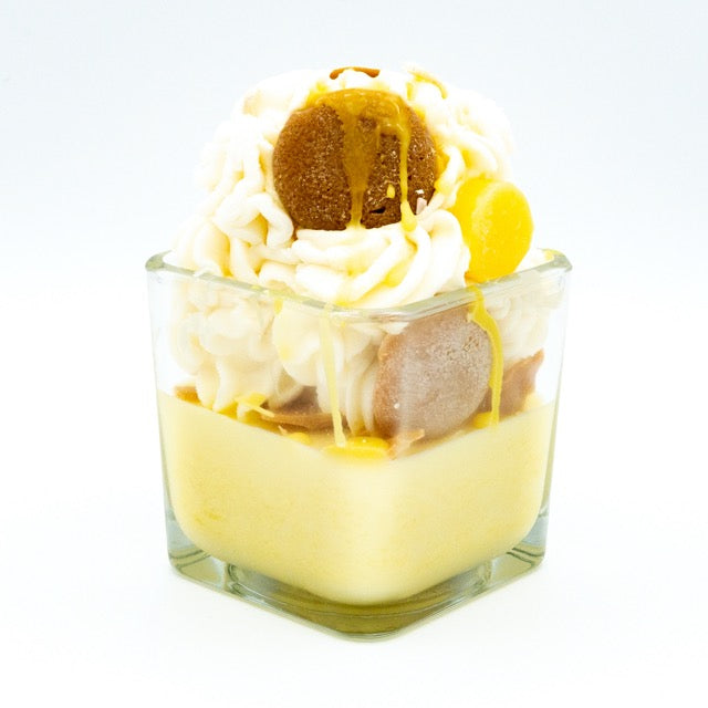 Banana Pudding Candle with 2 Wicks – Realistic Dessert-Inspired Candle