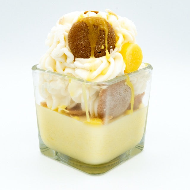 Banana Pudding Candle with 2 Wicks – Realistic Dessert-Inspired Candle