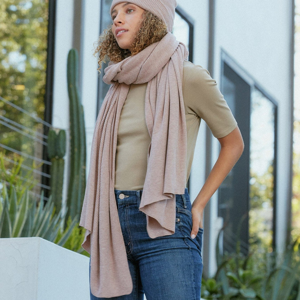 Travel Blanket | Ribbed + Free Eye-mask