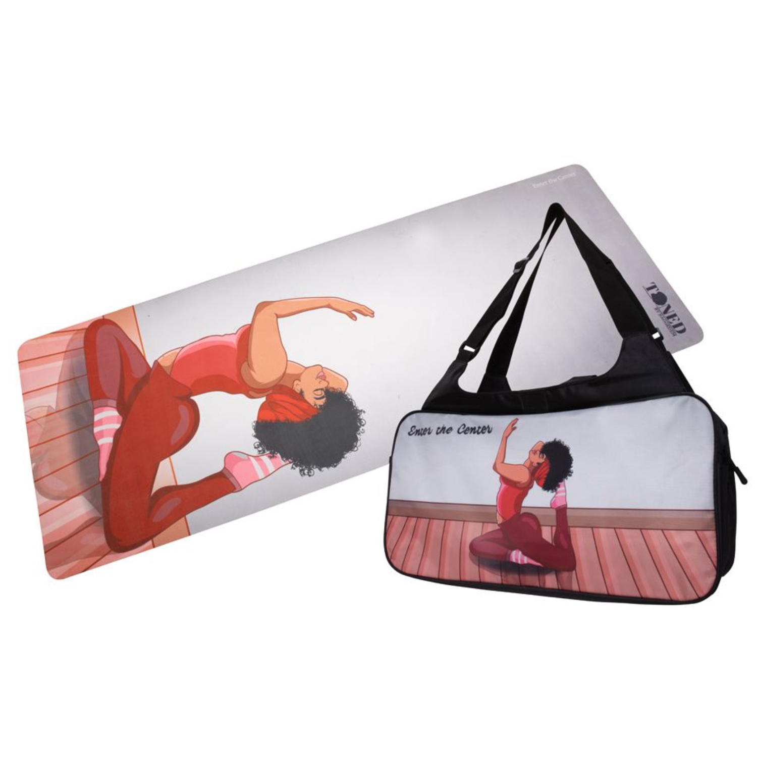Premium Mat and Gym Bag Bundle