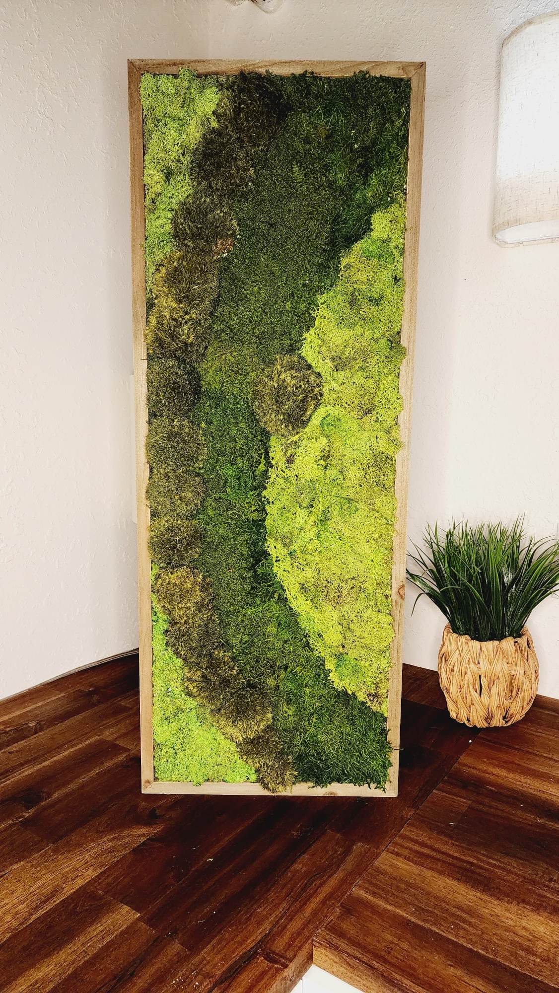 Contemporary Preserved Moss Art