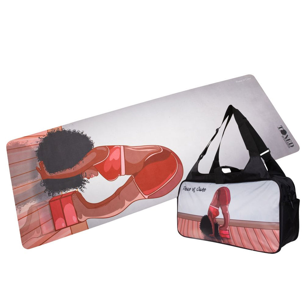 Premium Mat and Gym Bag Bundle