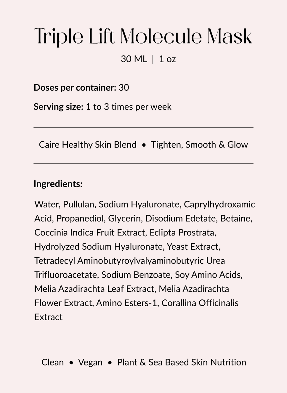 Triple Lift Molecule Mask