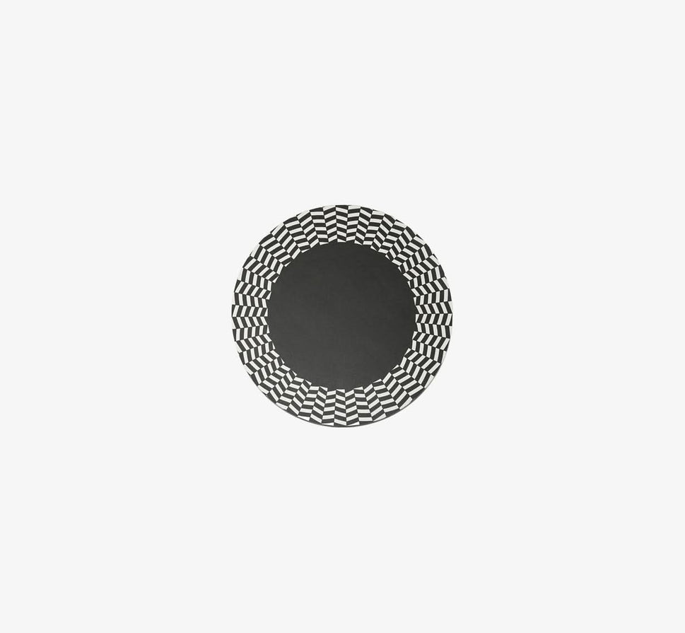 Black & White Chevron Vinyl Placemat Set of 4