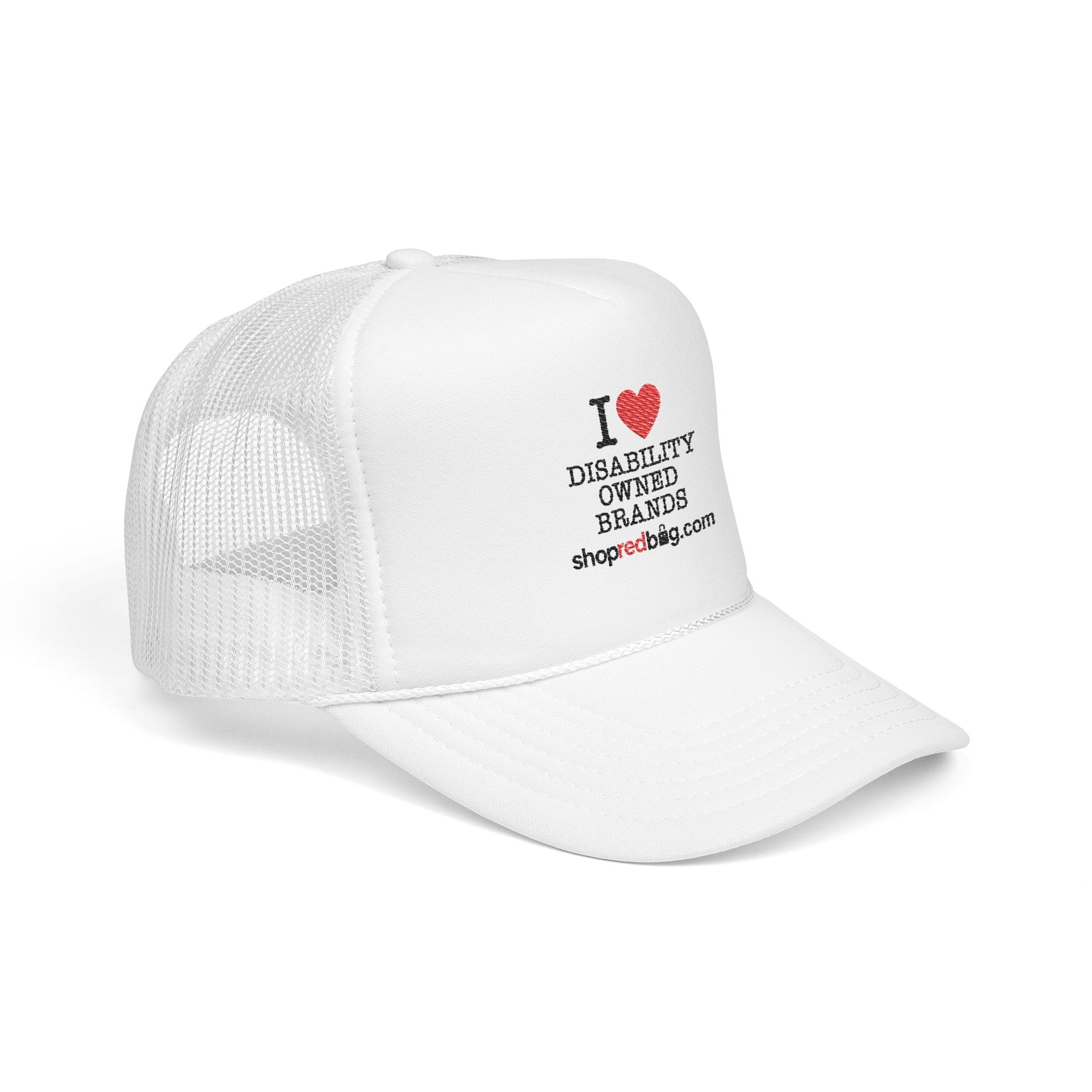 I Love Disability-Owned Brands - shopredbag Trucker Hat
