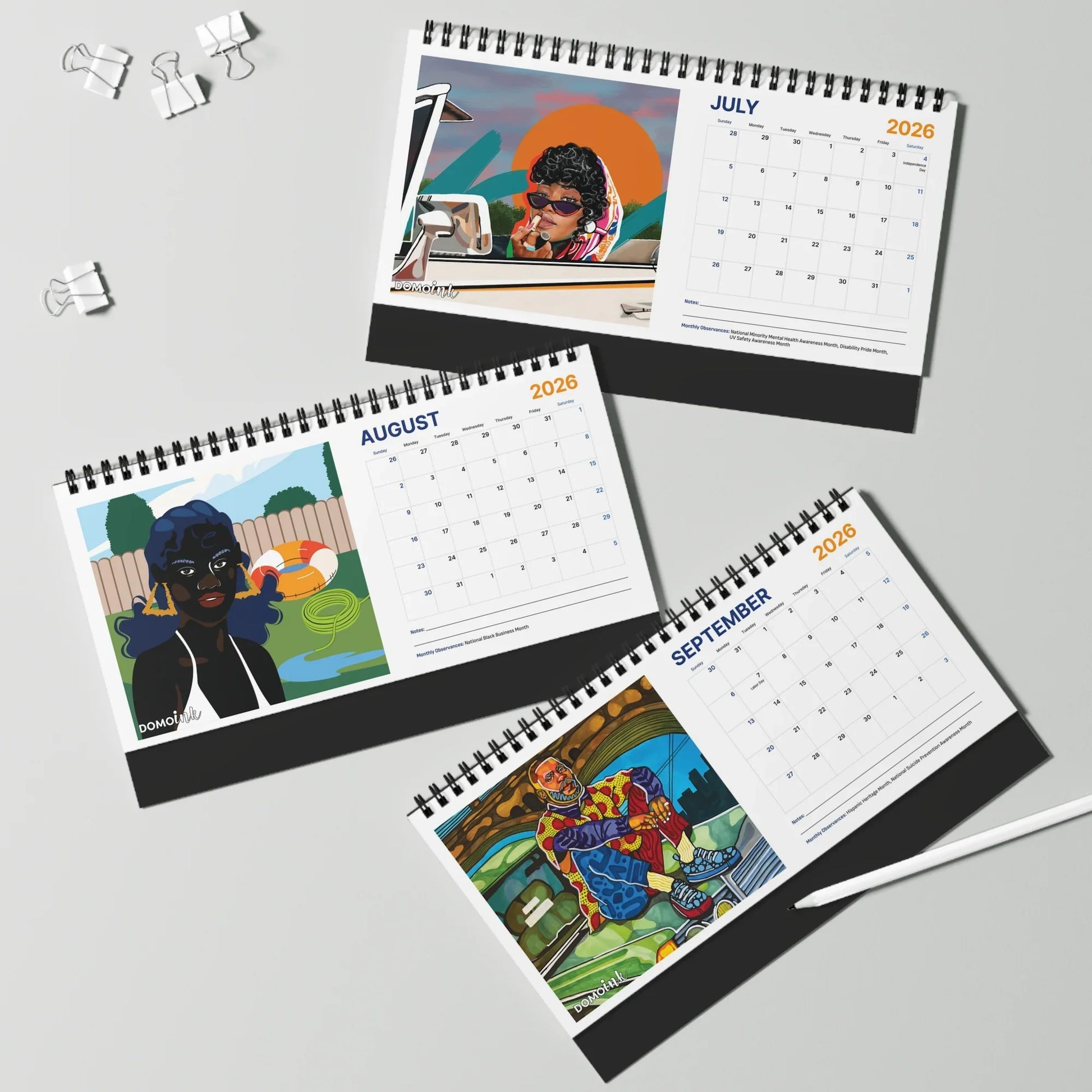 "Taking Up Space" 2026 Desktop Calendar