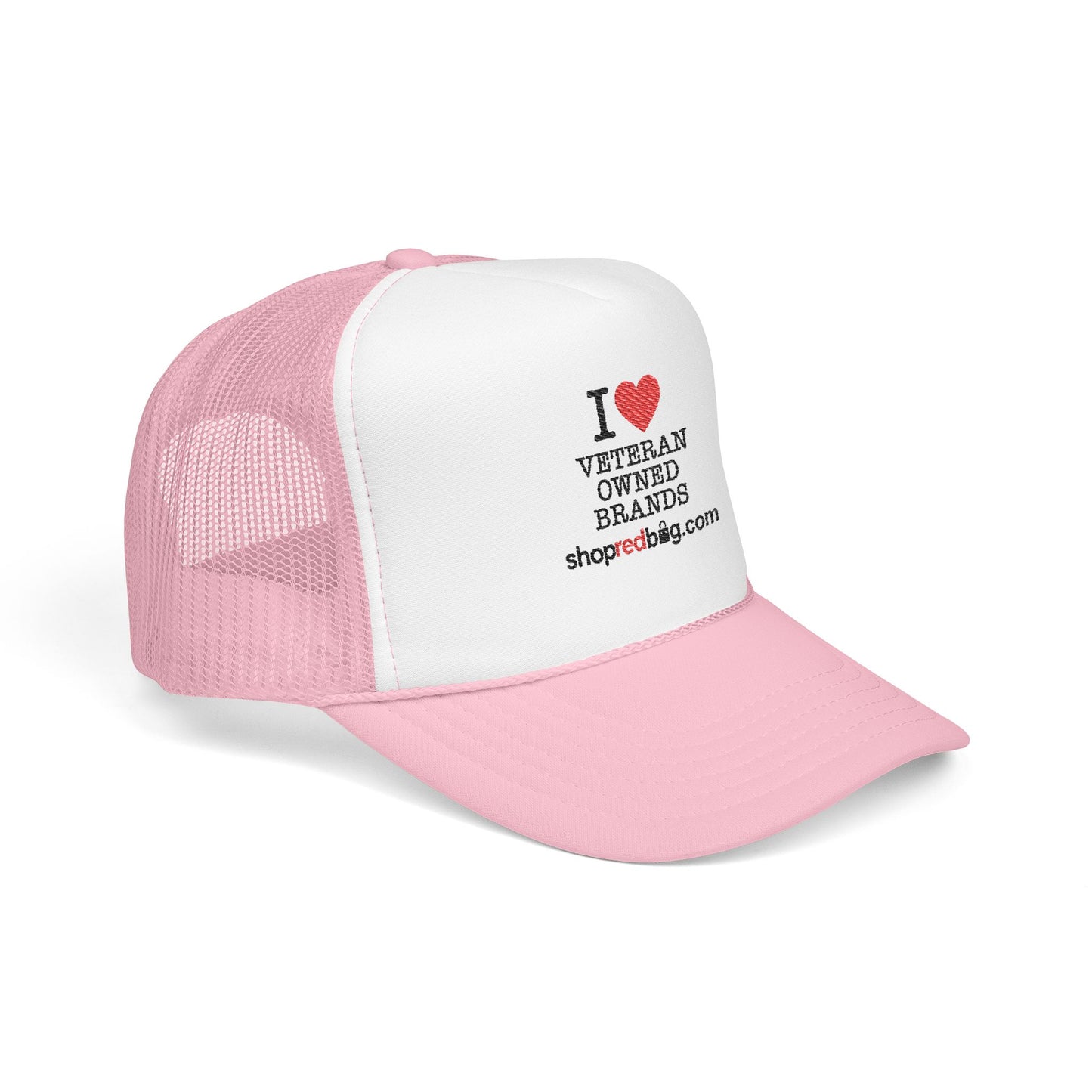 I Love Veteran-Owned Brands - shopredbag Trucker Hat