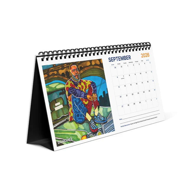 "Taking Up Space" 2026 Desktop Calendar