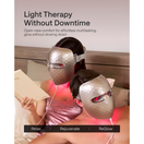 Switch Two people wearing LED face masks with text about light therapy and multitasking. 2 image