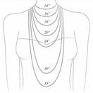 Switch Denim Jean Necklace -  Cable Link 18k Gold Choker Chain w/ Crystal Eye Pendant 3 image