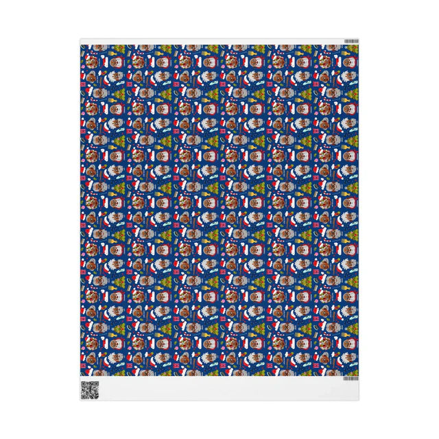Santas At The Shop' 30x180 Christmas Wrapping Paper