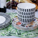 Switch Black &amp; White Starburst Melamine Bowl Set of 4 3 image