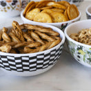 Switch Black &amp; White Chevron Melamine Bowl Set of 4 3 image