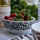 Switch Black &amp; White Squiggly Melamine Bowl Set of 4 3 image