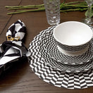 Switch Black &amp; White Chevron Vinyl Placemat Set of 4 3 image