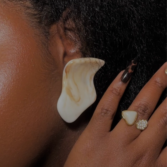 Marbled Earrings