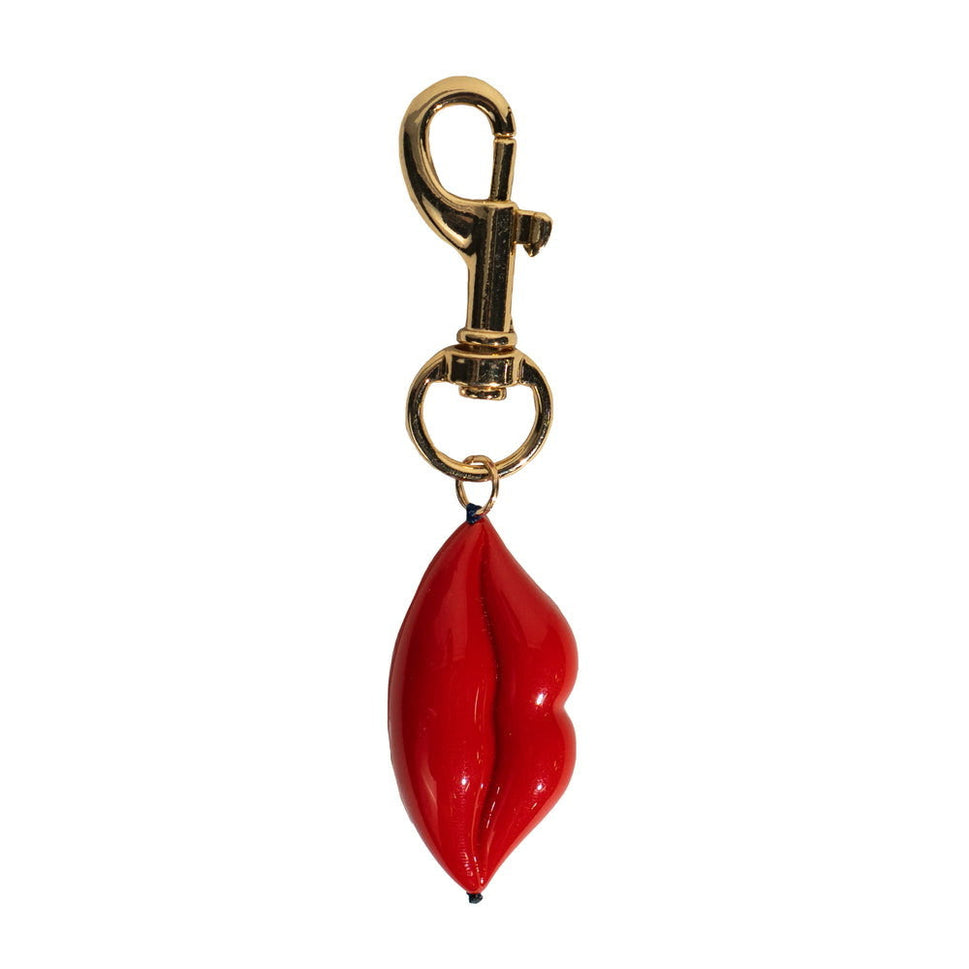 "Pucker Up" Glossy Red Lip Keychain & Bag Charm